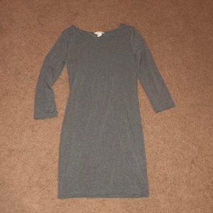 Basic gray bodycon dress